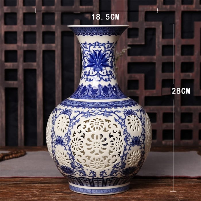 Vase chinois chic ajouré pour une décoration classique de la maison_3