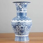 Vase chinois de fleurs en Kaolin luxe_5