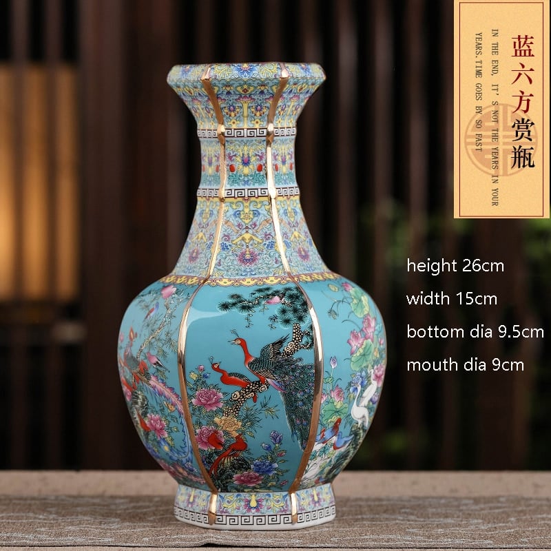 Vase chinois de forme géométrique en porcelaine_4