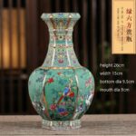 Vase chinois de forme géométrique en porcelaine_5