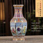 Vase chinois de forme géométrique en porcelaine_6