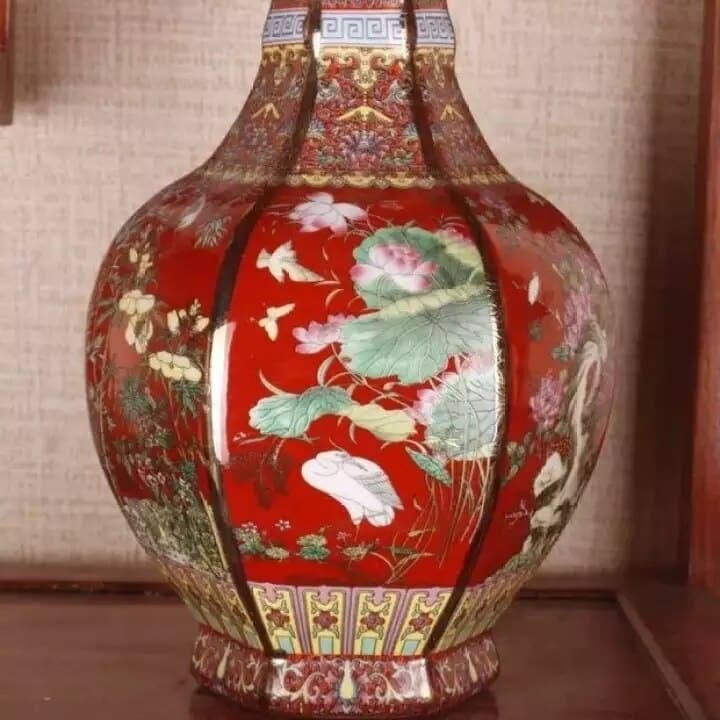 Vase chinois design rétro en céramique_3