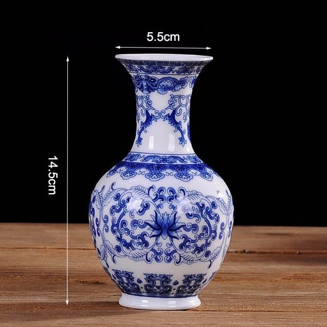 Vase chinois design simple en porcelaine pour les fleurs Design A1