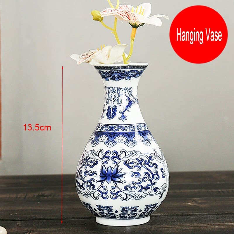 Vase chinois design simple en porcelaine pour les fleurs Design D2