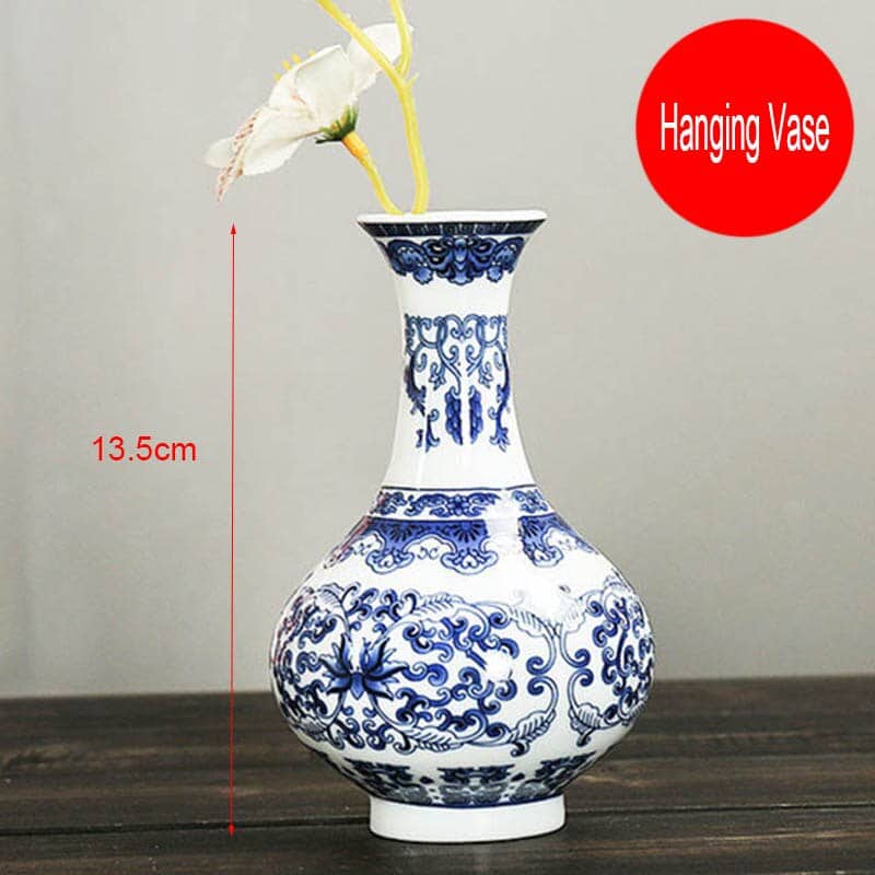 Vase chinois design simple en porcelaine pour les fleurs Design D4