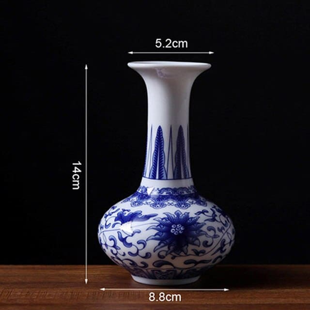 Vase chinois design simple en porcelaine pour les fleurs Design G1