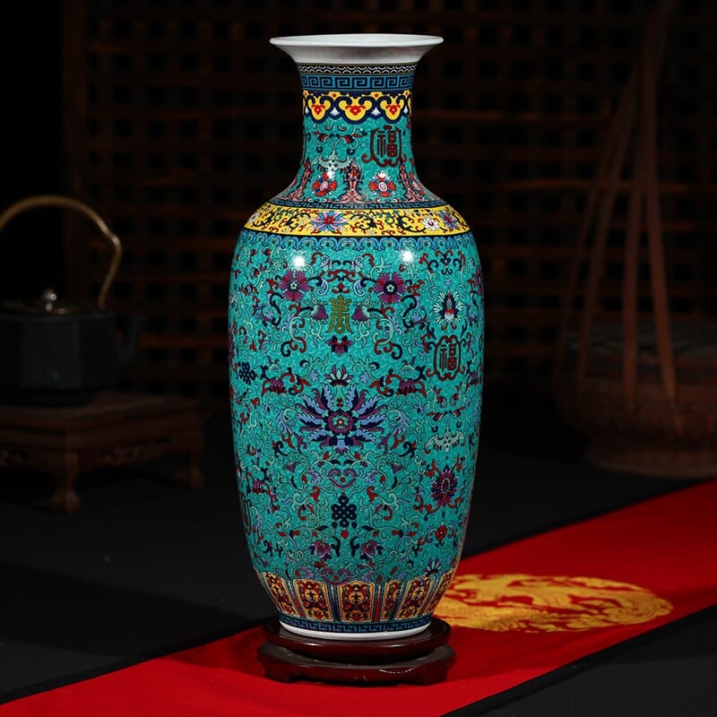 Vase chinois élégant design original accessoires de salon_2