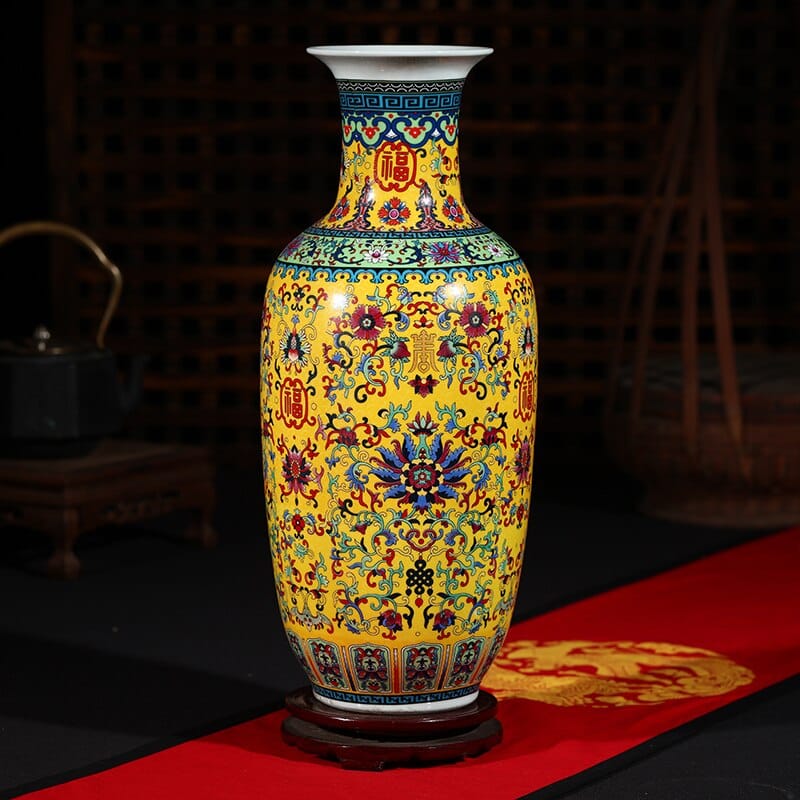 Vase chinois élégant design original accessoires de salon_4