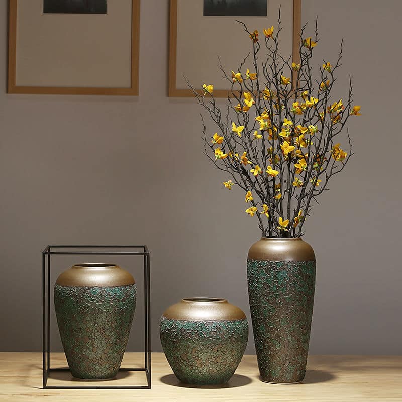 Vase chinois en céramique pour décoration de salon_1