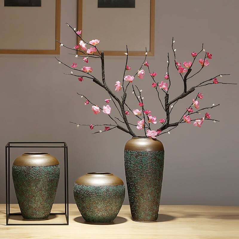 Vase chinois en céramique pour décoration de salon_4