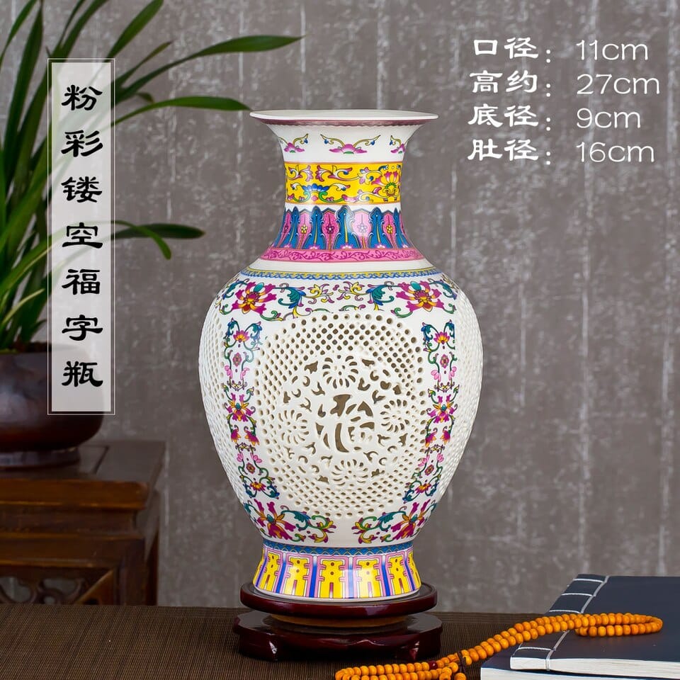 Vase chinois en porcelaine nouvelle collection pour décoration_1