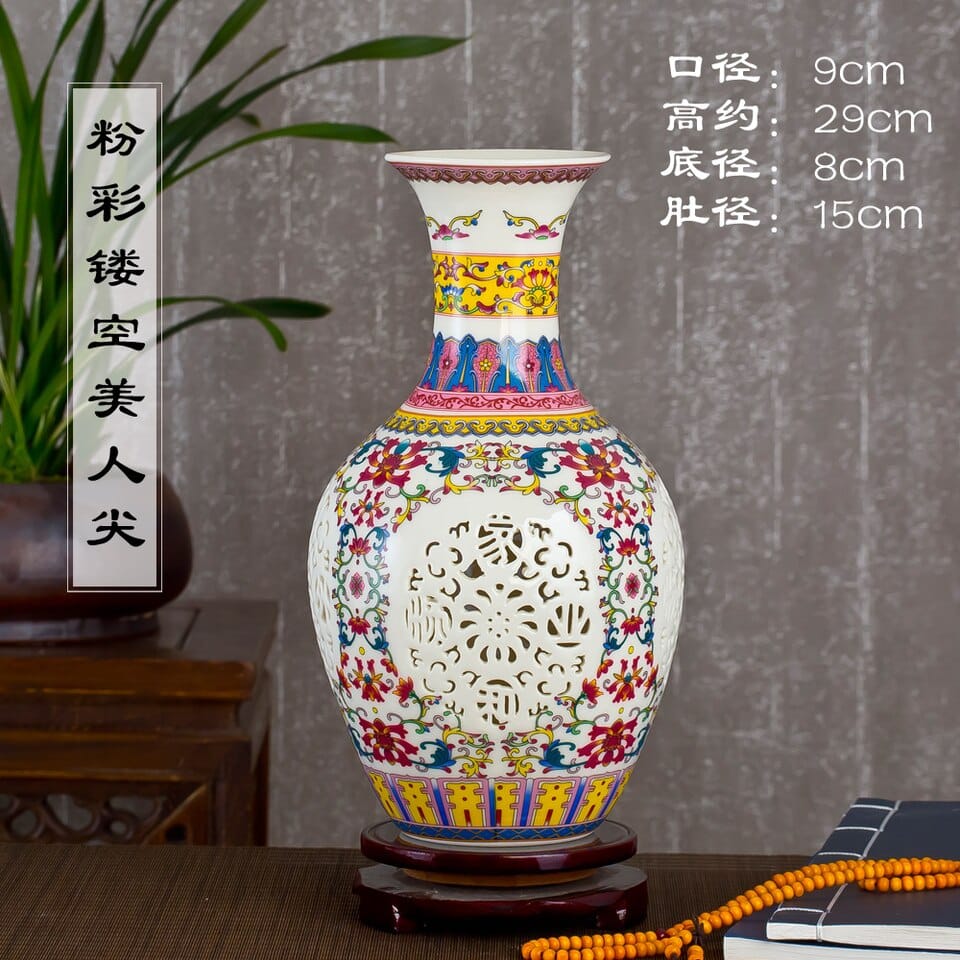 Vase chinois en porcelaine nouvelle collection pour décoration_8