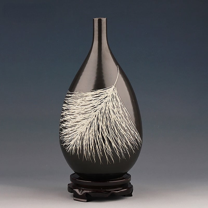 Vase chinoise design moderne en céramique_1
