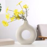 Vase circulaire creux en céramique de style nordique_19