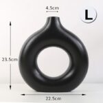 Vase circulaire creux en céramique de style nordique_26