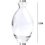 Vase classique bleu en verre transparent de qualité supérieure_10