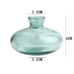 Vase classique bleu en verre transparent de qualité supérieure_12