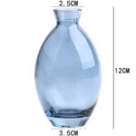 Vase classique bleu en verre transparent de qualité supérieure_18