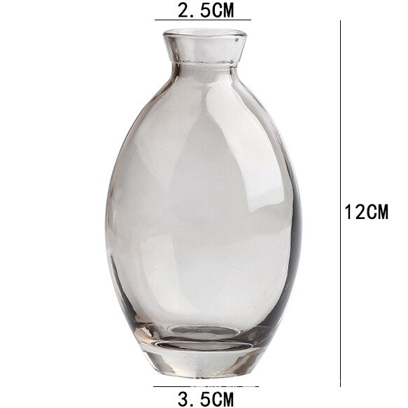 Vase classique bleu en verre transparent de qualité supérieure_3