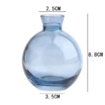 Vase classique bleu en verre transparent de qualité supérieure_6