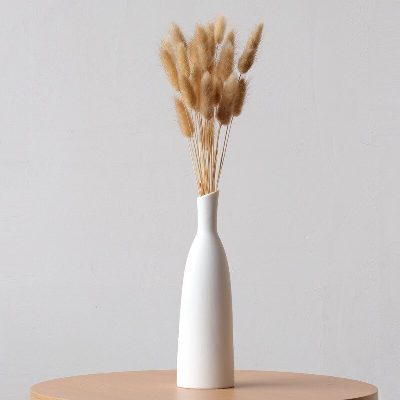 Vase de Table en céramique blanc_3