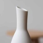 Vase de Table en céramique blanc_8