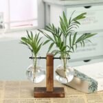Vase de décoration à plantes hydroponiques Vintage en bambou_5
