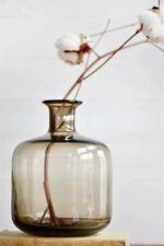 Vase de décoration moderne en verre translucide_7