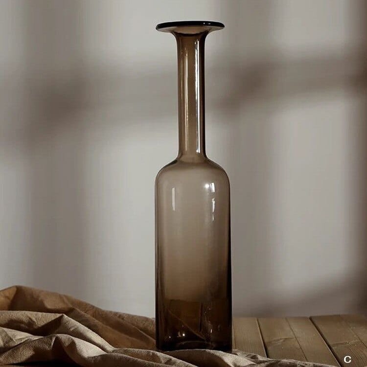 Vase de décoration moderne en verre translucide L