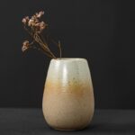 Vase de fleurs séchées en céramique japonaise pour table_7