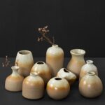 Vase de fleurs séchées en céramique japonaise pour table_8