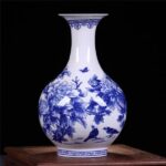 Vase de pivoine décoré en céramique de haute qualité blanc_10