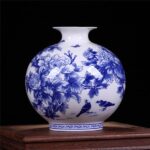 Vase de pivoine décoré en céramique de haute qualité blanc_9