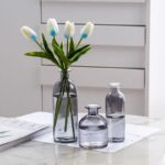 Vase de style européen à fleurs séchées en verre pour maison_15