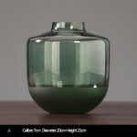 Vase décoratif à design de luxe en verre pour salon_9