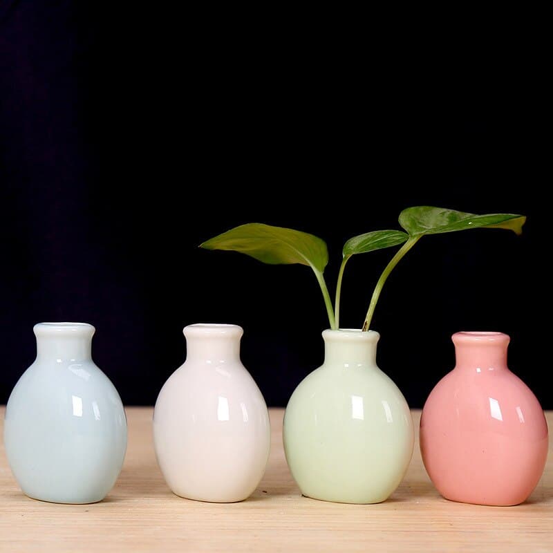 Vase décoratif design à fleurs en céramique pour la maison_2
