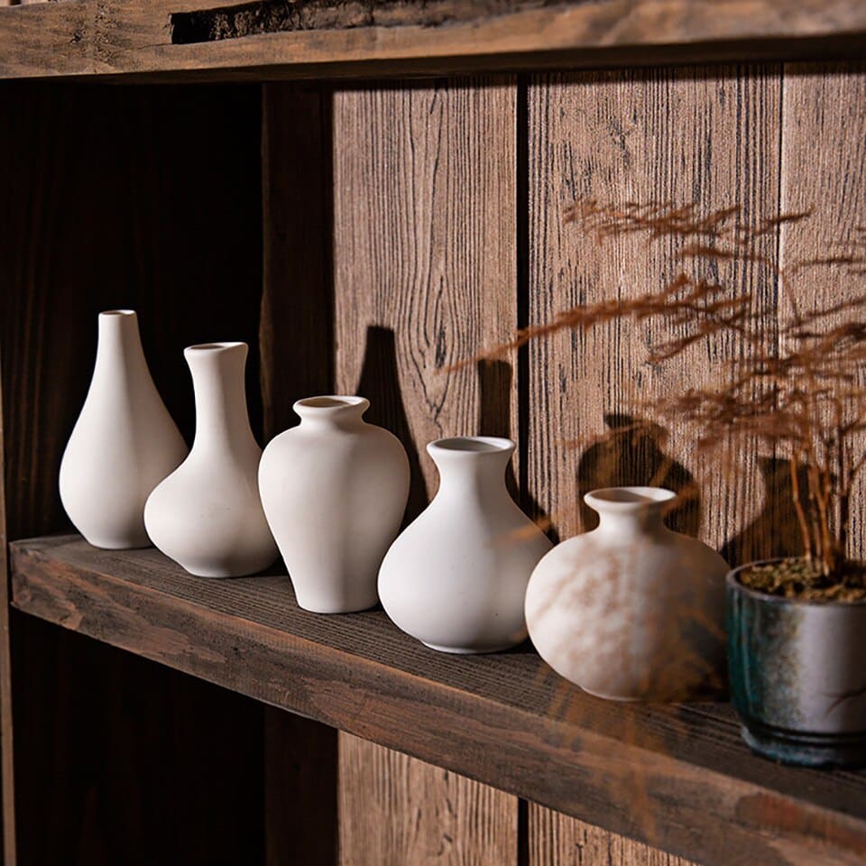 Vase décoratif et simple de style nordique en céramique_3