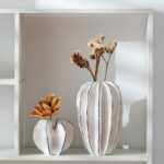 Vase design créatif en céramique caramel pour table_5