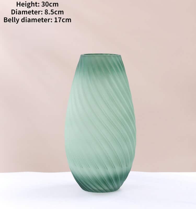 Vase design nordique en verre Transparent pour salon L
