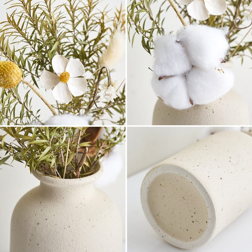 Vase en Céramique Simple de style nordique beige_4