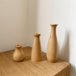 Vase en bois massif nordique pour décoration intérieure_7