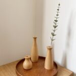 Vase en bois massif nordique pour décoration intérieure_9
