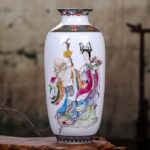 Vase en céramique Vintage chinois traditionnel à motif animal 1m_9