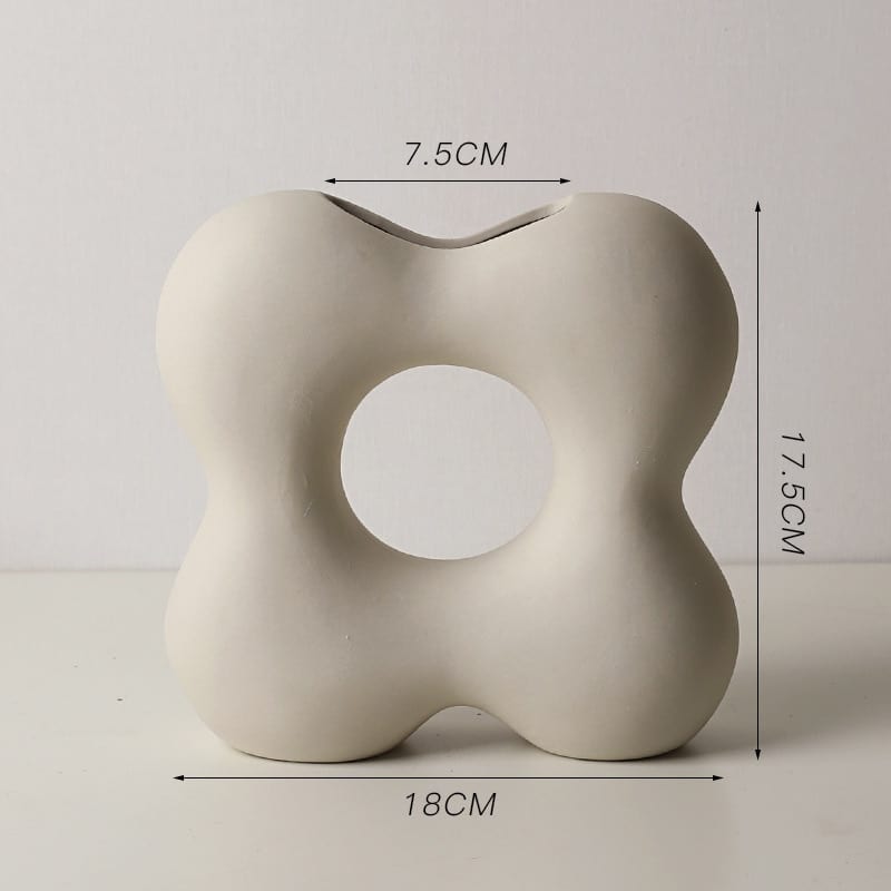 Vase en céramique de design nordique pour salon 18*17.5cm