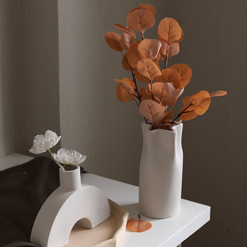 Vase en céramique de design nordique pour salon_4