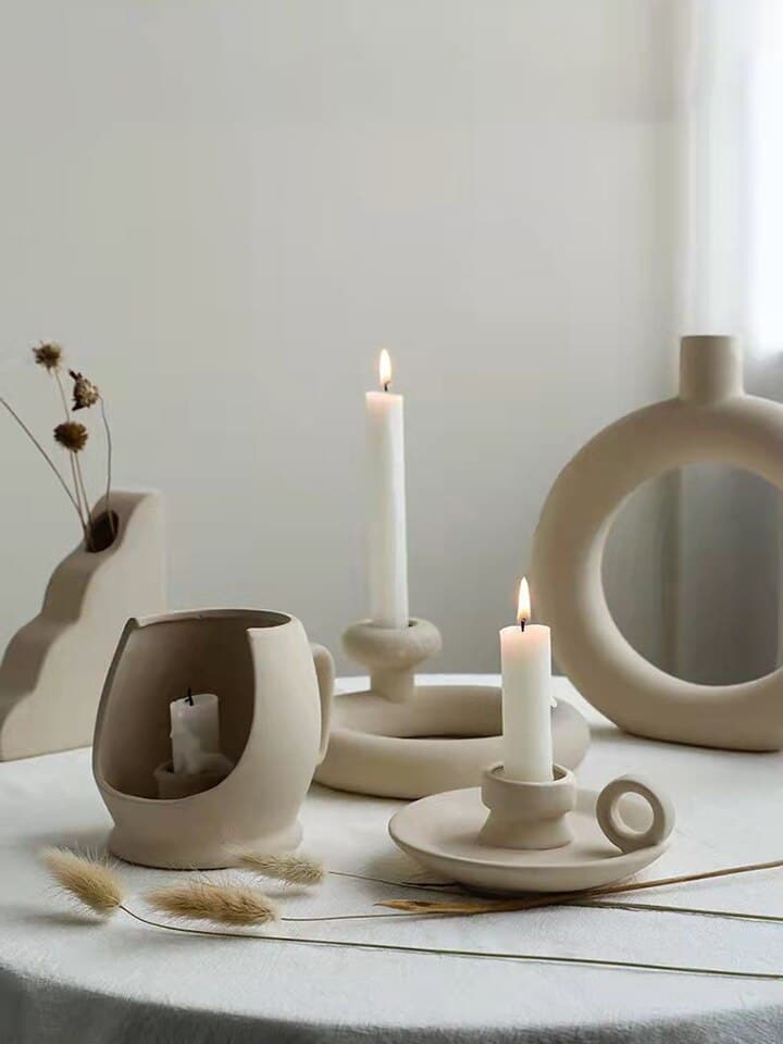 Vase en céramique nordique moderne_1