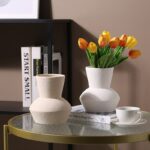 Vase en céramique simple style nordique texture mate IMAGE VARIATION_13