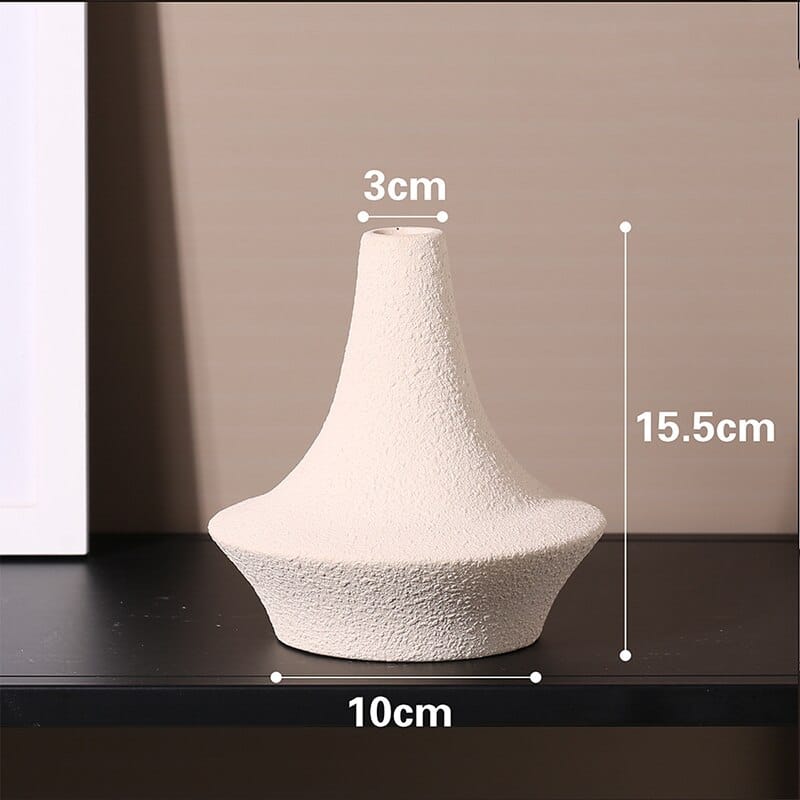 Vase en céramique simple style nordique texture mate IMAGE VARIATION A-2