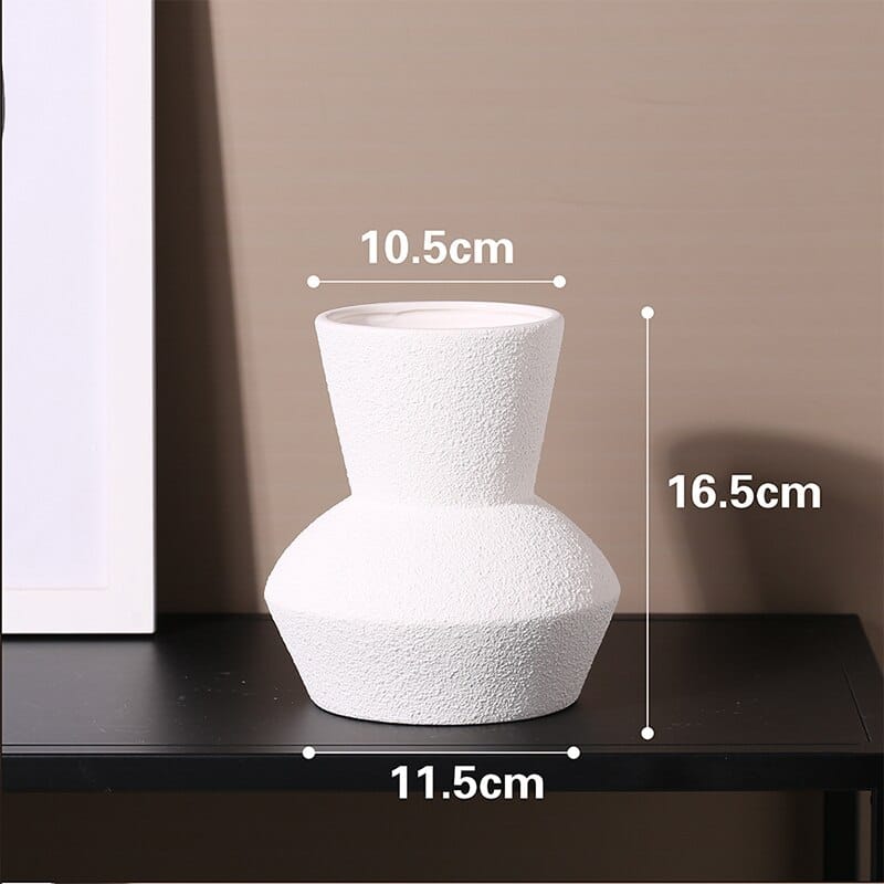 Vase en céramique simple style nordique texture mate IMAGE VARIATION B-1