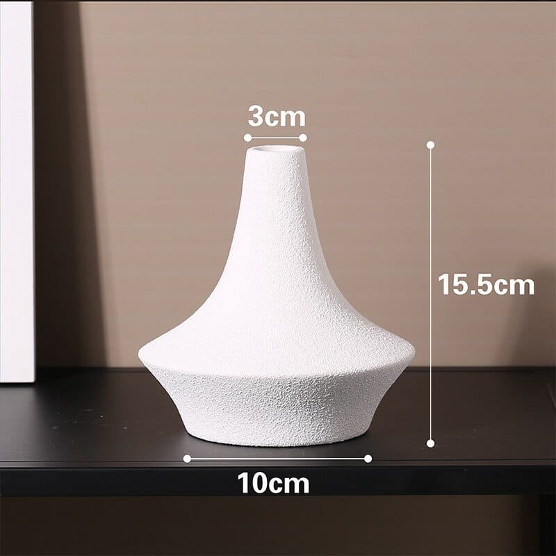 Vase en céramique simple style nordique texture mate IMAGE VARIATION B-2